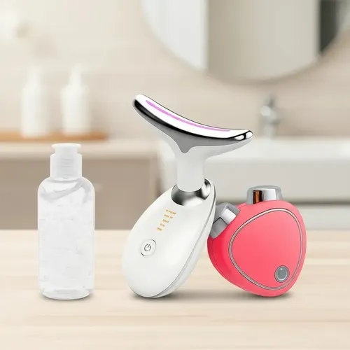 Pack de Masajeadores Faciales Microcorriente RelexTech para Reducir Papada con Gel