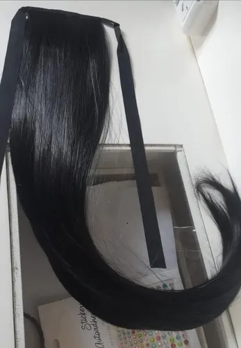 Extensiones Cola De Caballo Aplique Cabello Símil Natural