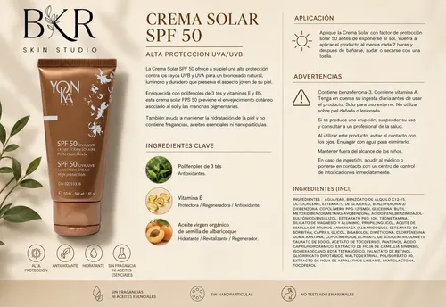 Protector Solar Yon-ka Spf 50 Alta Protección Facial 50ml