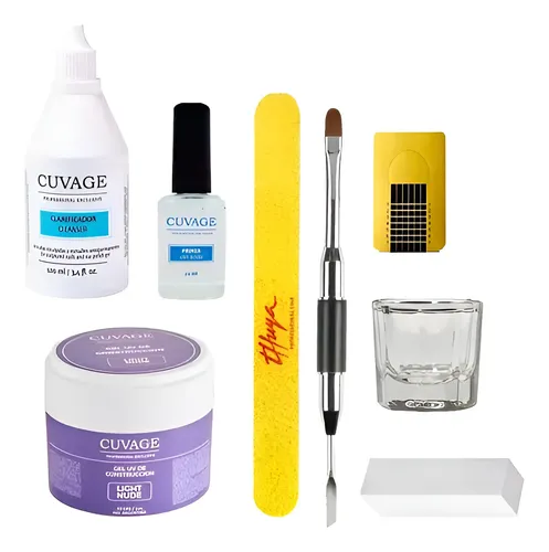 Kit Esculpidas En Gel Uñas Gelificadas Uv Led Cuvage
