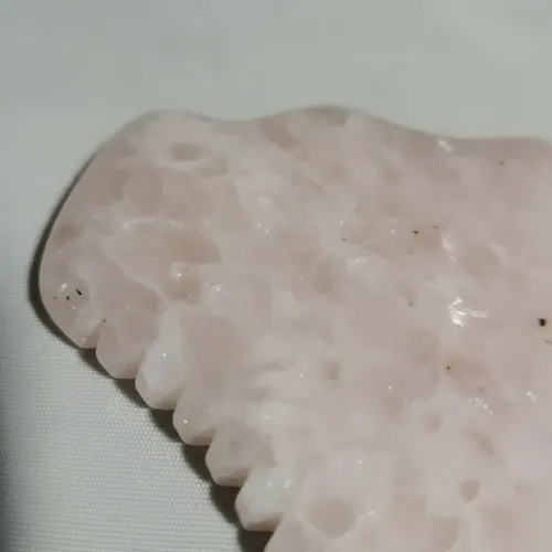 Piedra Gua Sha Peine Masajeador Corporal Marmol Rosa