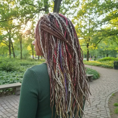 Dreadlocks Por Unidad Trenzas Boho Moda Verano 25 Tendencia