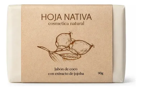Jabón En Barra Natural Artesanal 90g Pack X3 Hoja Nativa
