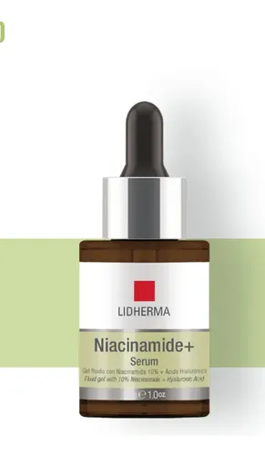 Niacinamide+ Serum Niacinamida 10% Y Hialurónico Lidherma Momento de aplicación Día/Noche Tipo de piel Todo tipo de piel