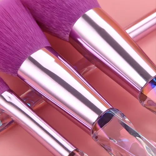 Crystal Acrylic Handle Makeup Brush Set Beauty Tools