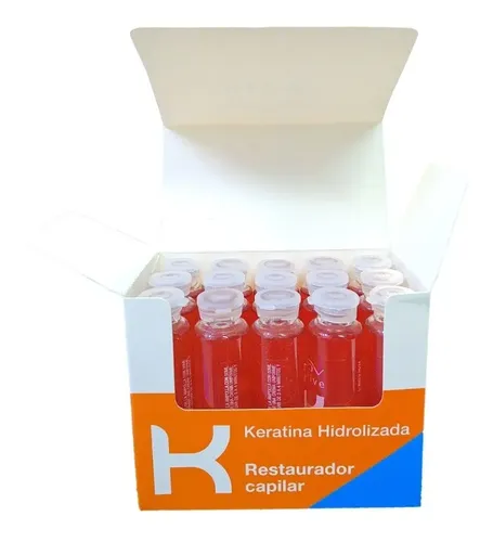 Ampollas Nov Keratina Hidrolizada Pelo Dañado Seco Caja X 15