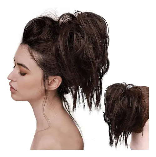 Extensión De Cabello Hmd Recogido Despeinado Moño Desordenad