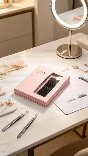 Kit Extensiones De Pestañas+adhesivo Pegamento+pinza Diyday