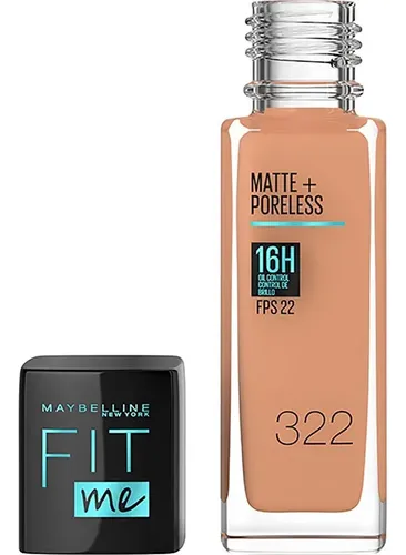 Base Líquida Maybelline Fit Me Matte Tono 322 Warm Honey