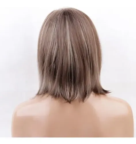 Sh Peluca Rubia Cabello Natural A La Moda For Mujer Y