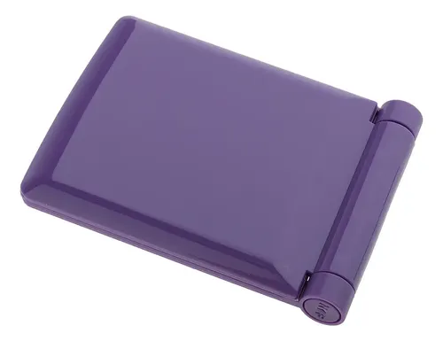 1 Pieza Espejo Cosmético Portable 8 Luces Led Púrpura