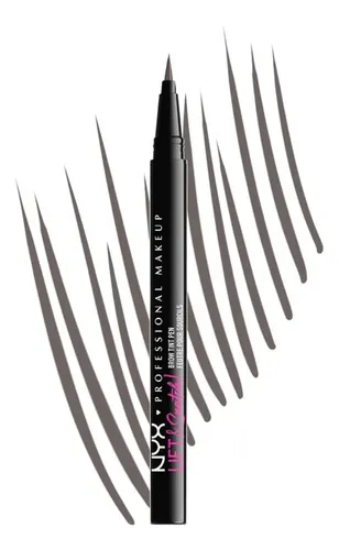 Lápiz para cejas NYX Professional Makeup LIFT & SNATCH Brow tint pen Color Grey Black