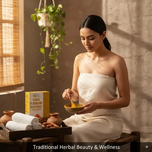 Polvo De Cúrcuma Silvestre Para Cuidado Facial 150 G