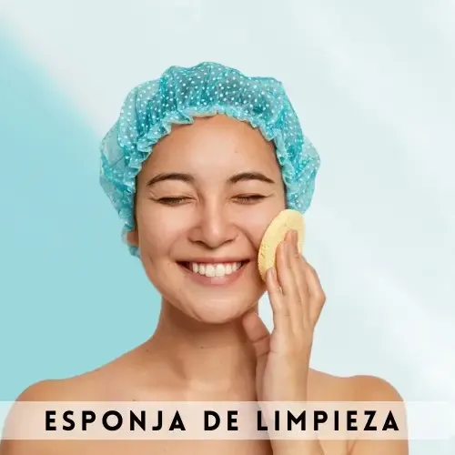 Esponja De Limpieza Facial Exfoliante Blossom 9 Cm