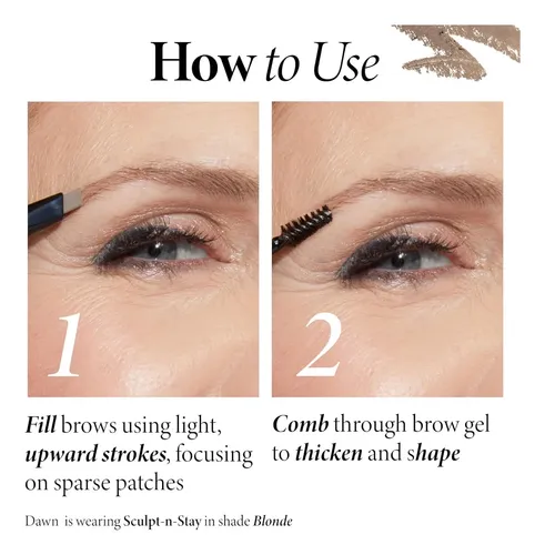 Lápiz Y Gel Para Cejas Impermeable Rubio Natural
