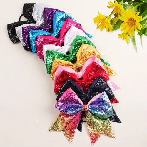 Cinta Elástica Con Forma De Lazo Para Coletas Cheer Hair Bow
