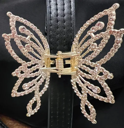 Broche Hebilla Accesorio Mariposa Strass