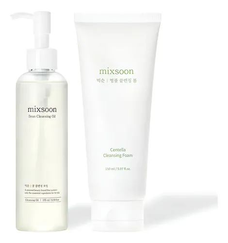 Mixsoon Double Cleansing Duo Set /Set De Doble Limpieza Facial – Pack Aceite + Jabón