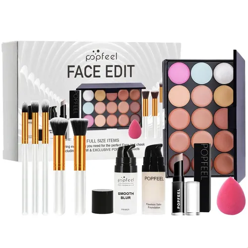 Set De Maquillaje De Belleza De 10 Piezas Para Rostro Y Meji