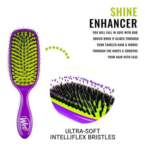Cepillo De Pelo Wet Brush Shine Enhancer Sky Para Todo Tipo