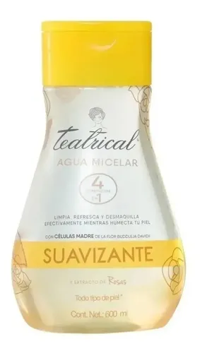 Teatrical Agua Micelar Extracto De Rosas Suavizante 600ml