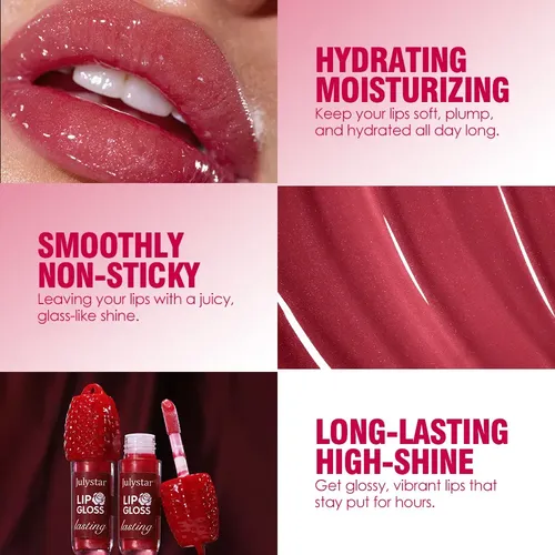 Brillo Labial De Frambuesa, Hidratante Y De Larga Duración 8 Variation