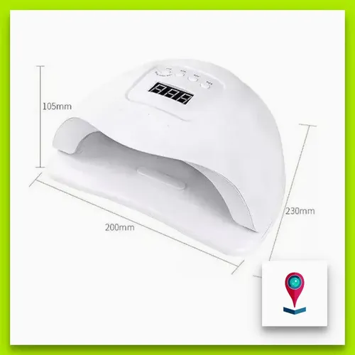 Cabina Secado Uv Led Uñas Esculpidas Semipermanentes Daikon Color Blanco