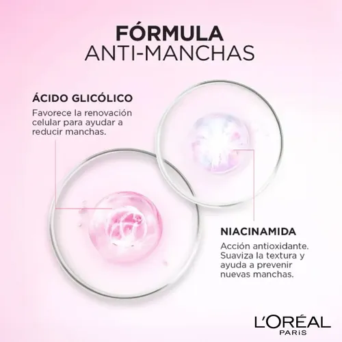 Loreal París Gel Crema Noche Anti Manchas Glycolic Bright
