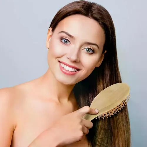 Cepillo Ecológico De Madera De Bambú Natural De 1 Pieza U