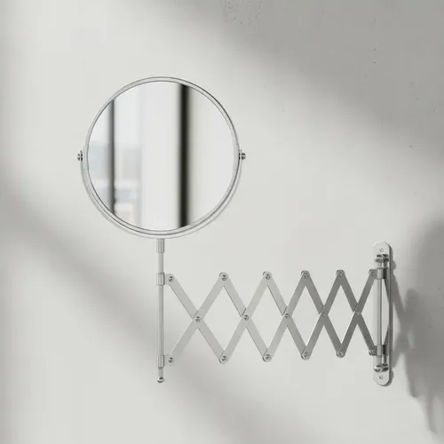 Espejo Pared Doble Extensible Aumento X3 Emax -diámetro 19cm