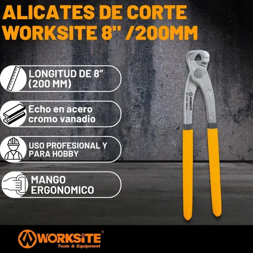 Tenaza Armador 8 / 200 Mm Carpintero Worksite