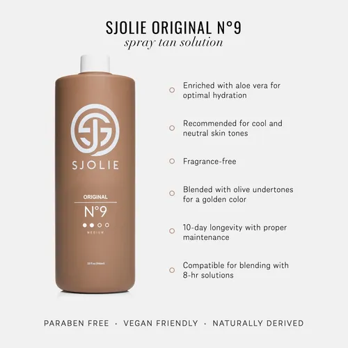 Solución Bronceadora En Aerosol Sjolie No. 9, Hidratante Med