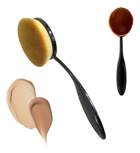 Brocha de Maquillaje para Base Jessamy P7801 Sintética Ovalada
