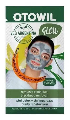 Mascara Facial Vegan C/ Carbon Activado Otowil Caja X24u Tipo de piel Normal