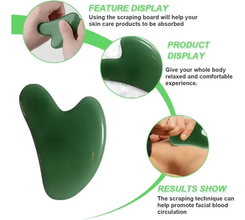 Tabla De Masaje Guasha De Jade Natural