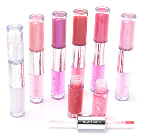 Brillo Labial Duo Lip Gloss Skora Glow Vibes Con Aplicador