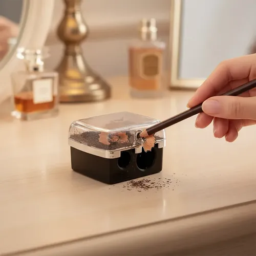 Sacapuntas Premium Doble Para Lápiz De Maquillaje