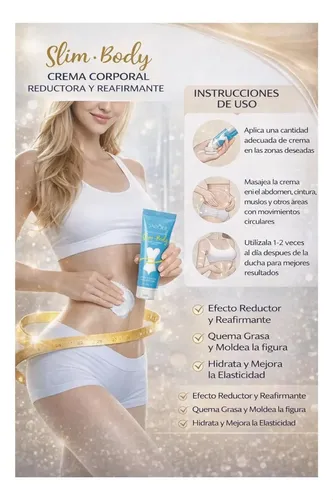 Kit 2 Cremas Corporales Sadoer Slim Body Reafirmante 40g
