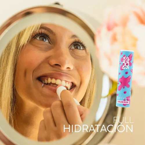 Bálsamo Labial Hidratante Con Color Set X2 Chicle y Chocolate Pura Soap