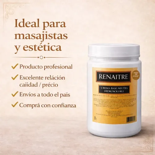 Crema Base Neutra Hidrosoluble 1kg