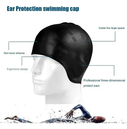 Z Gorros De Natación De Pelo Largo, Impermeables, Para Xm Qp
