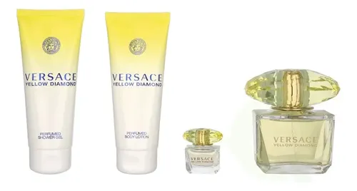 Set Perfume Mujer Versace Yellow Diamond Edt 90ml