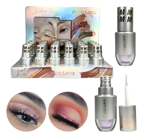 Delineador Liquido Con Glitter Para Maquillaje Miss Lara