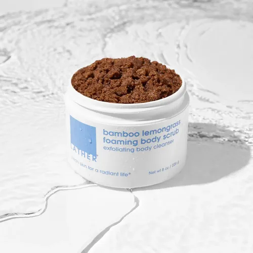 Exfoliante Corporal, Espuma De Bambú, Limoncillo, 240 Ml, Ex