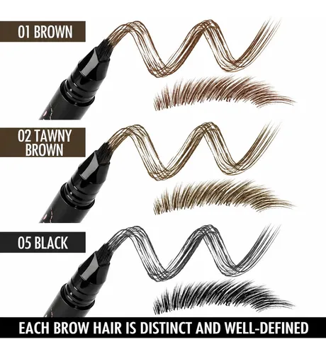 Lápiz Para Cejas Con Color Y Pincel De Precisión 2 En 1