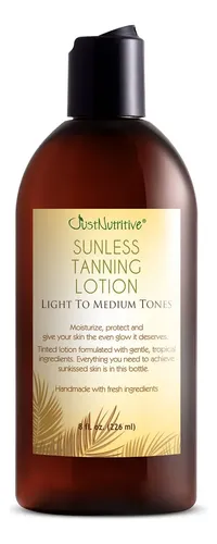 Loción Bronceadora Sin Sol Just Nutritive, Ligera A Mediana,