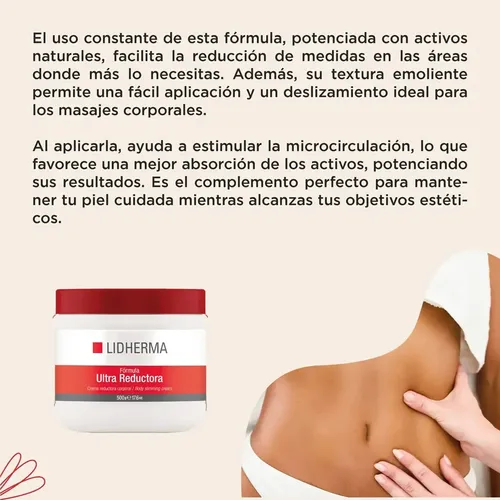 Ultra Reductora Anticelulítica Radiofrecuencia 500g Lidherma