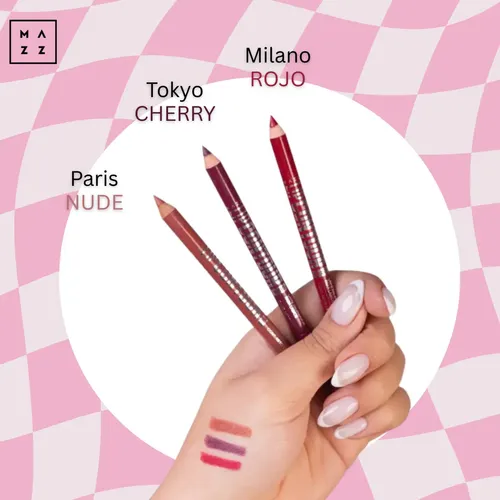 Delineador Labios Lápiz Mazz Rojo Cremoso