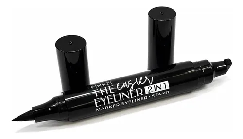 Set X 4 Delineadores Sello Ojos Double Liner Negro Pink 21