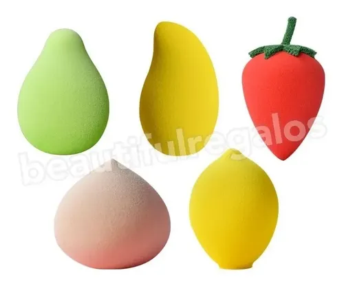 Esponja De Maquillaje Frutas Beauty Blender Base Contorno
